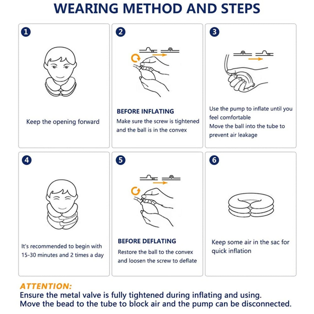 Cervical Neck Traction Device - Inflatable Home Relief - View 23 | Alpha Medical Care