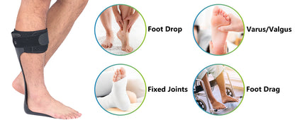 AFO Drop Foot Brace - Ankle Foot Orthosis for Men & Women - View 8 | Alpha Medical Care